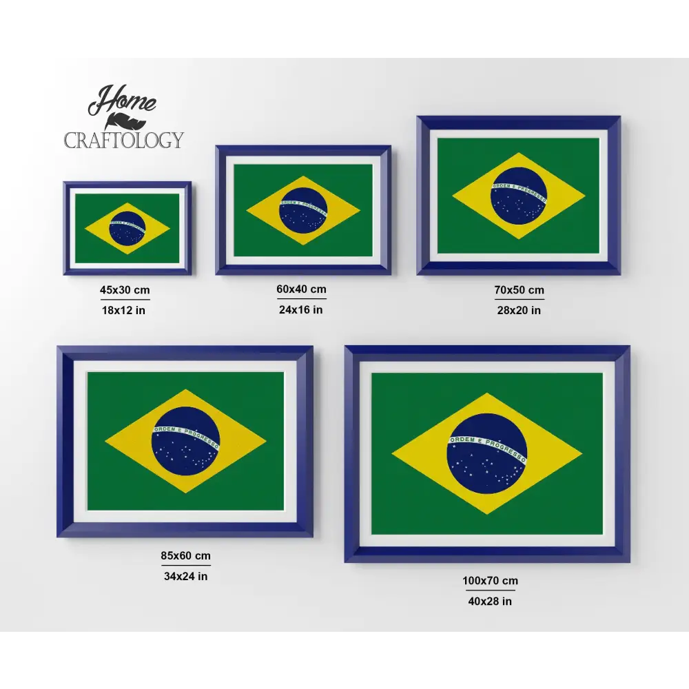Brazil Flag - Premium Diamond Painting Kit - Diamond Painting Kit