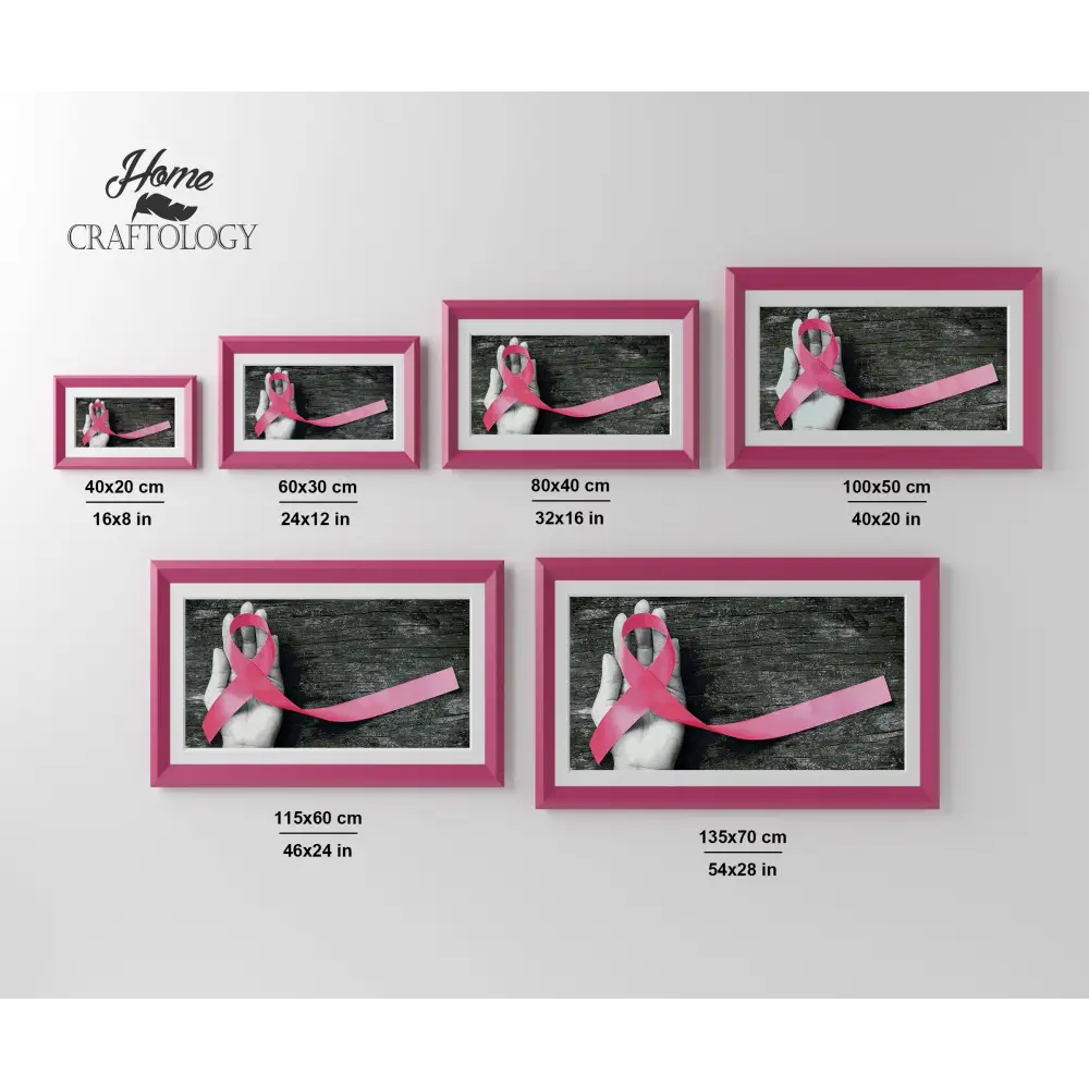 Breast Cancer Ribbon - Exclusive Premium Diamond Painting Kit - Diamond Painting Kit