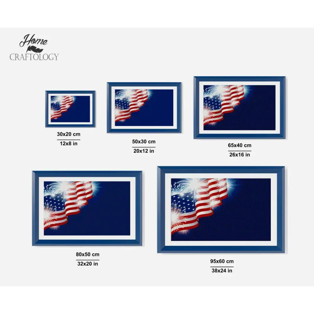 Broad Stripes and Bright Stars - Premium Diamond Painting Kit - Diamond Painting Kit