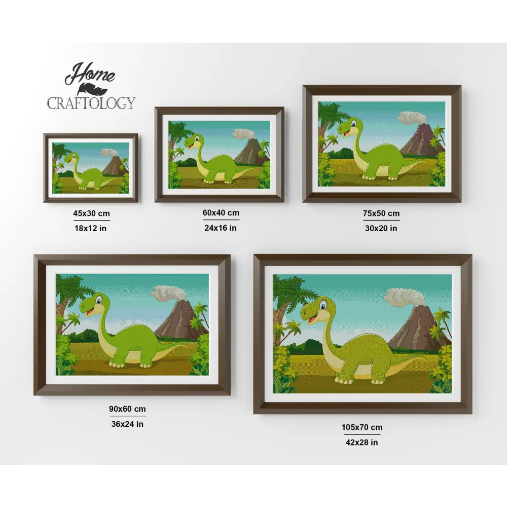 Brontosaurus - Premium Diamond Painting Kit - Diamond Painting Kit
