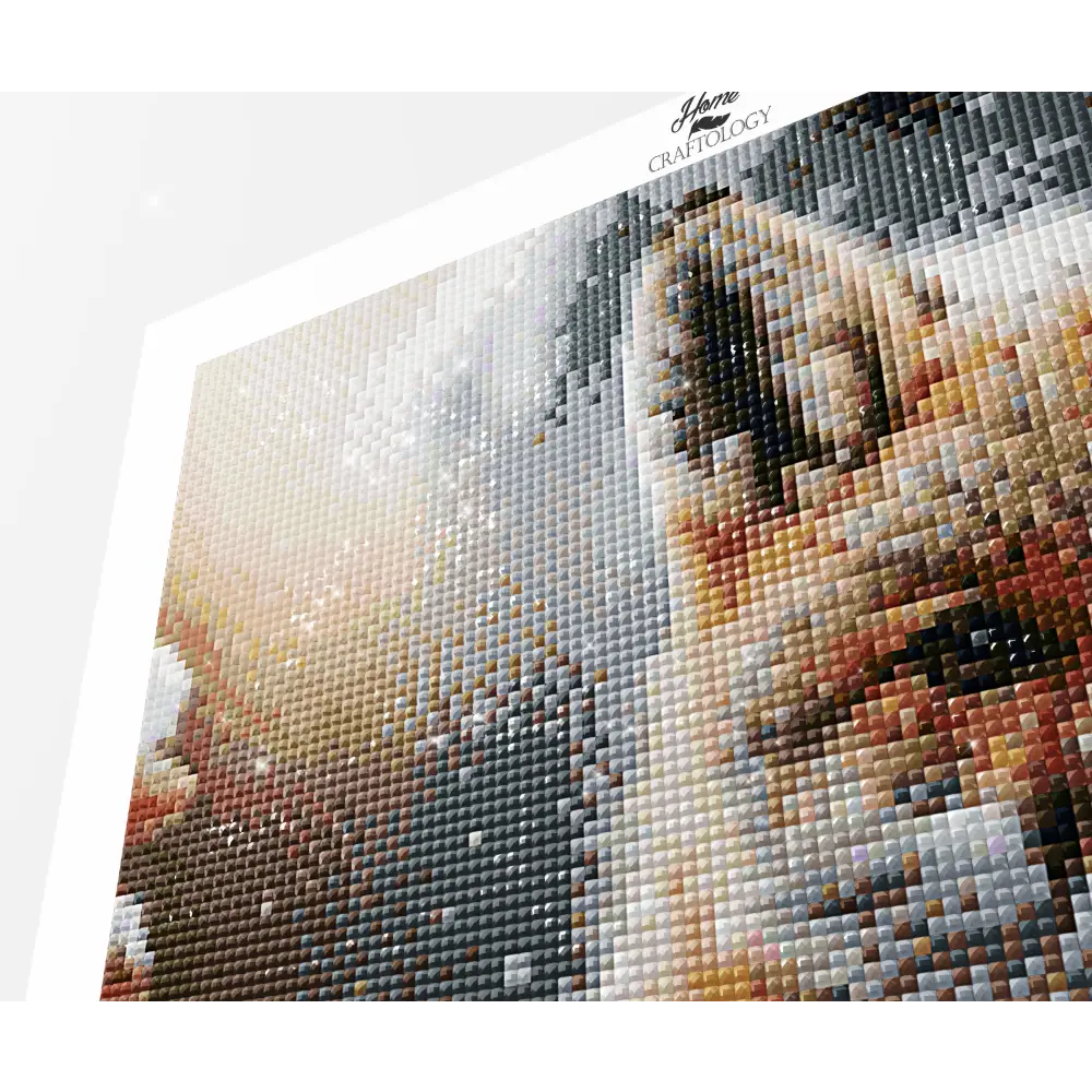 Brown Arctic Fox - Premium Diamond Painting Kit - Diamond Painting Kit