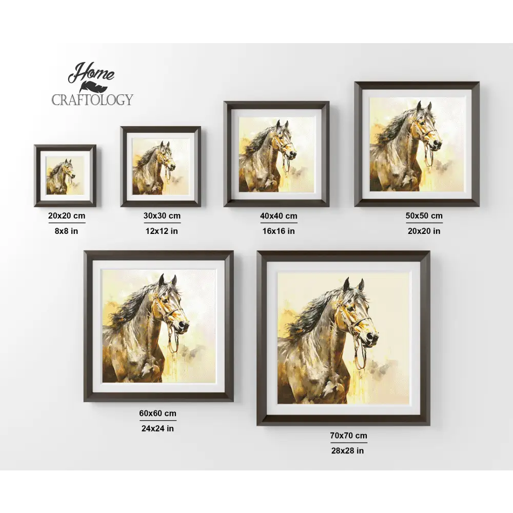 Brown Horse - Exclusive Premium Diamond Painting Kit - Diamond Painting Kit