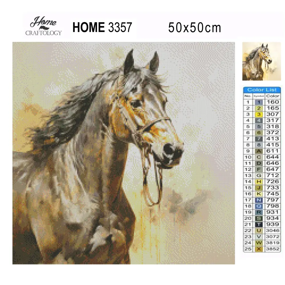 Brown Horse - Exclusive Premium Diamond Painting Kit - Diamond Painting Kit