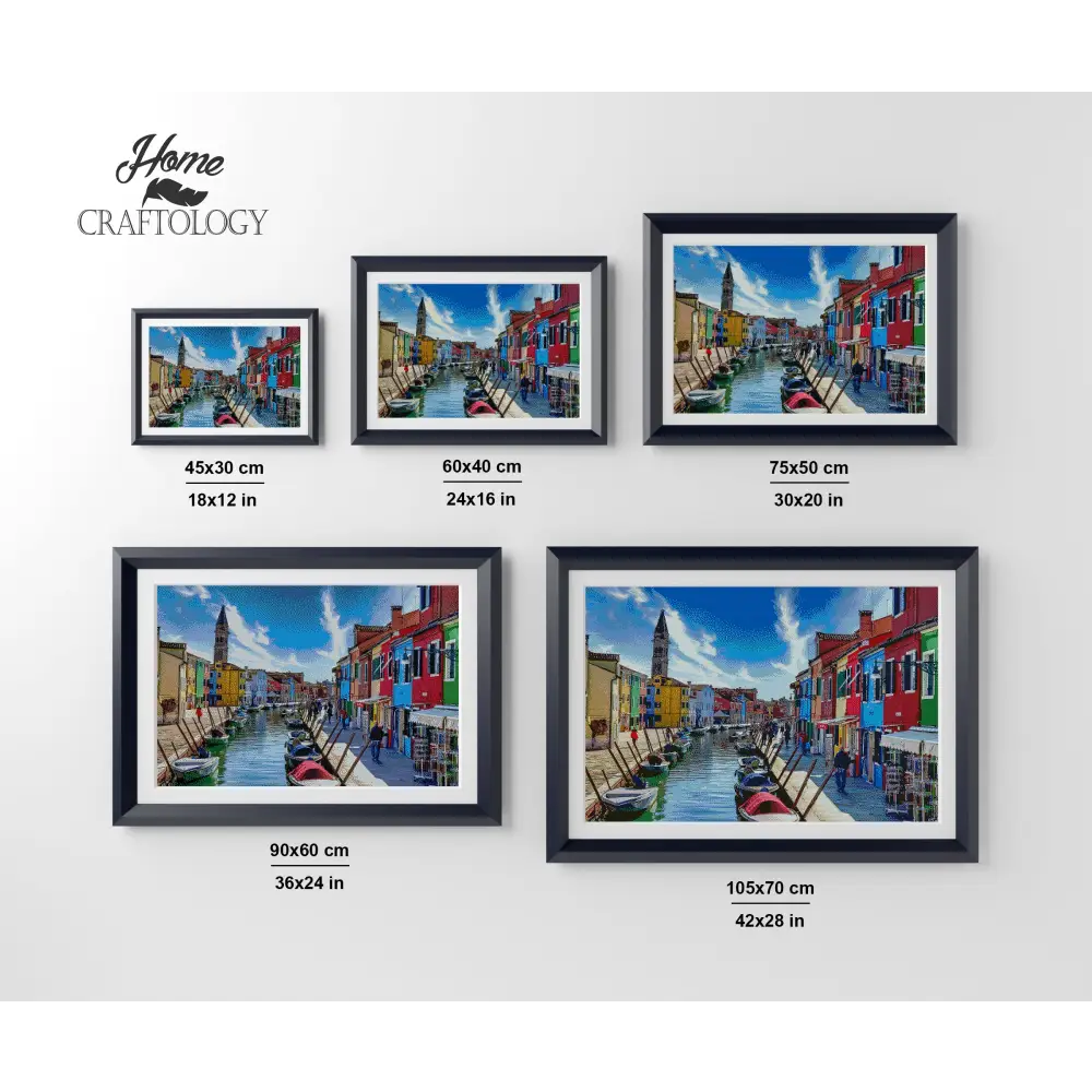 Burano Italy - Premium Diamond Painting Kit - Diamond Painting Kit