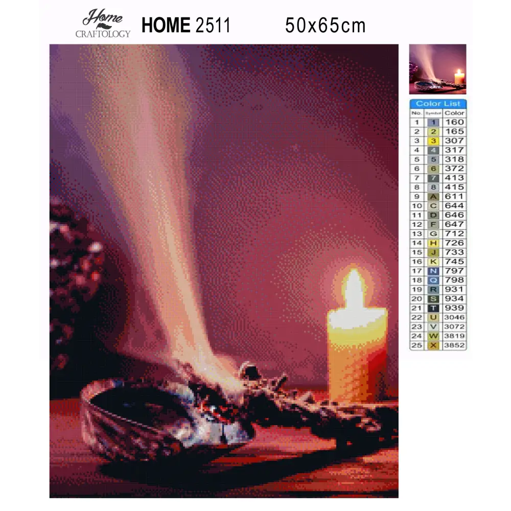 Burning Sage - Premium Diamond Painting Kit - Diamond Painting Kit