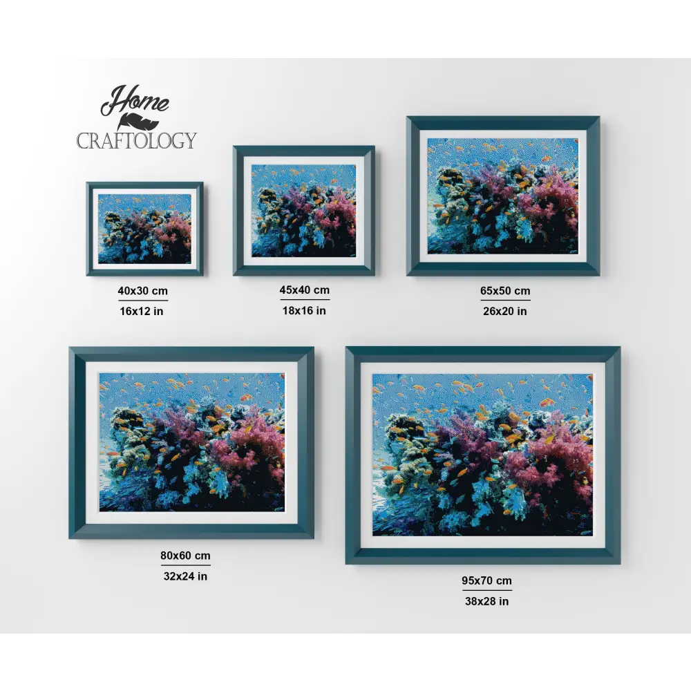 Busy Underwater - Premium Diamond Painting Kit - Diamond Painting Kit