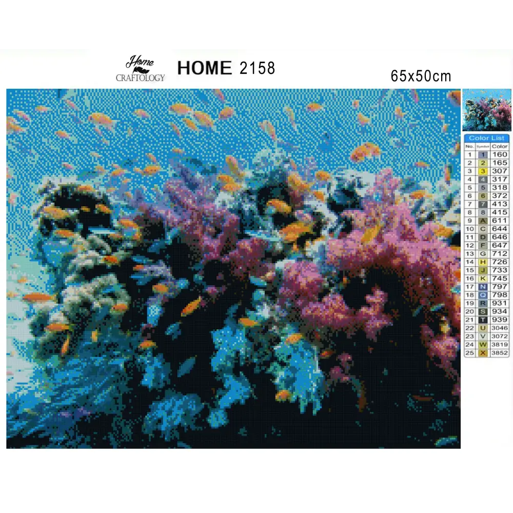 Busy Underwater - Premium Diamond Painting Kit - Diamond Painting Kit