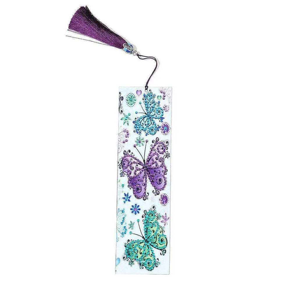 Butterflies - Diamond Painting Bookmark - Bookmark