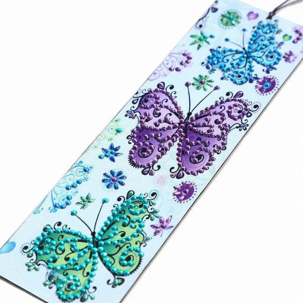 Butterflies - Diamond Painting Bookmark - Bookmark