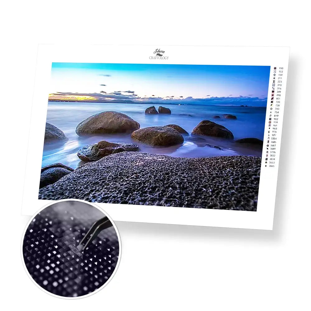 Byron Bay - Premium Diamond Painting Kit - 50x30cm / 20x12’’ / Square (Most Popular) - Diamond Painting Kit