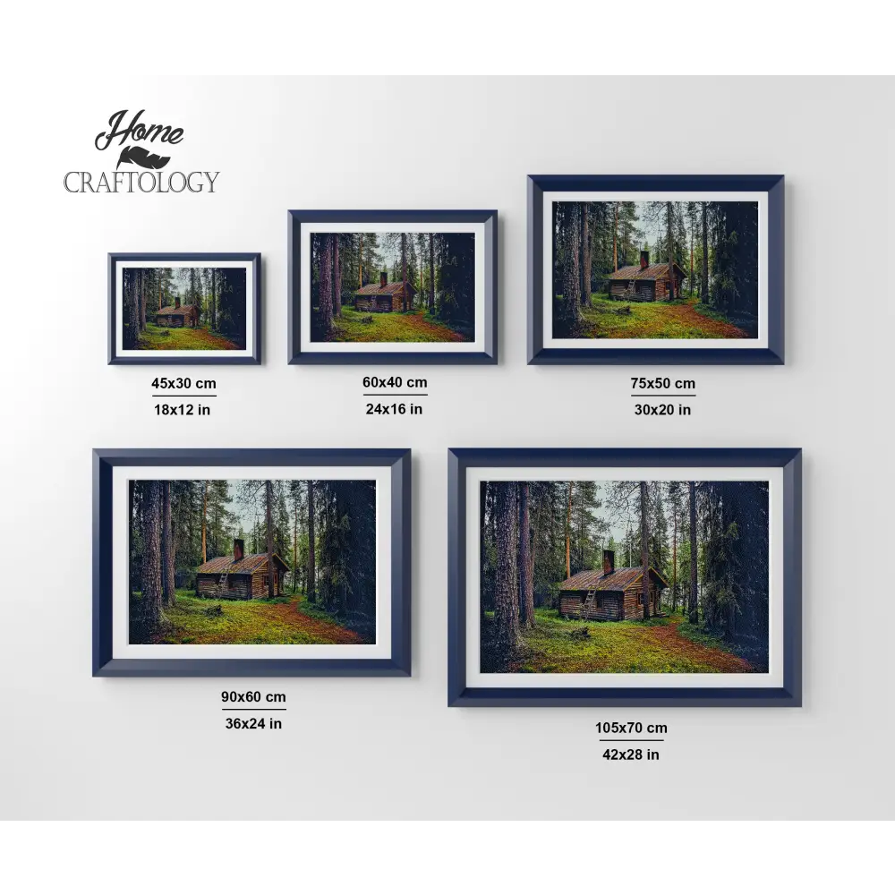 Cabin by the Woods - Premium Diamond Painting Kit - Diamond Painting Kit