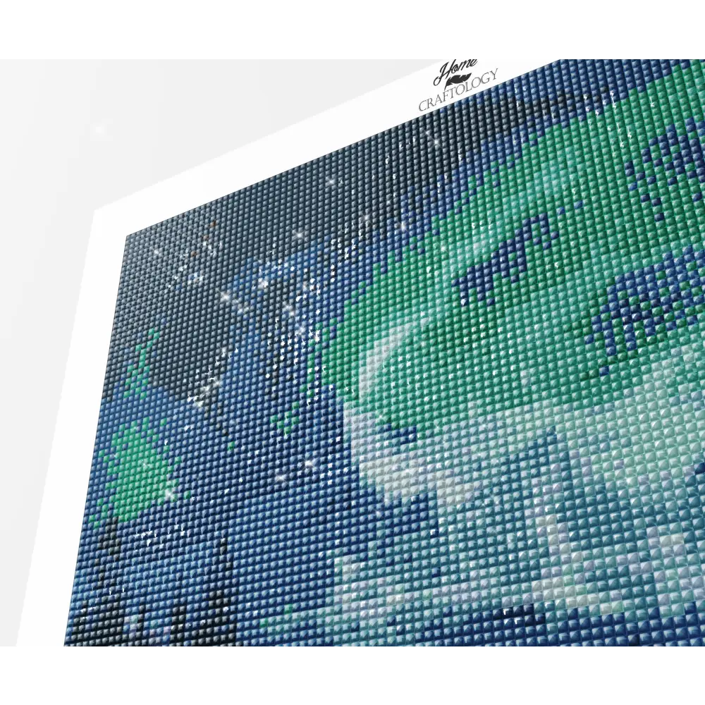 Cabin with Northern Lights - Exclusive Premium Diamond Painting Kit - Diamond Painting Kit