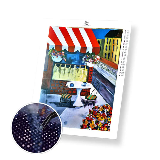 Cafe - Premium Diamond Painting Kit - 30x40cm / 12x16’’ / Square (Most Popular) - Diamond Painting Kit