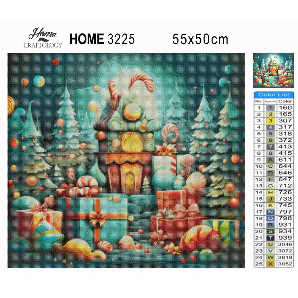 Candyland Christmas - Exclusive Premium Diamond Painting Kit - Diamond Painting Kit