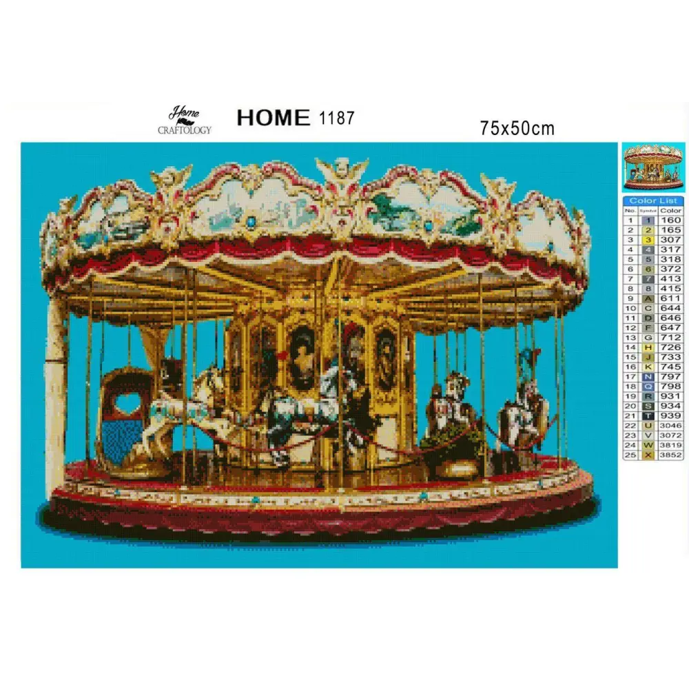Carousel - Diamond Painting Kit - Home Craftology