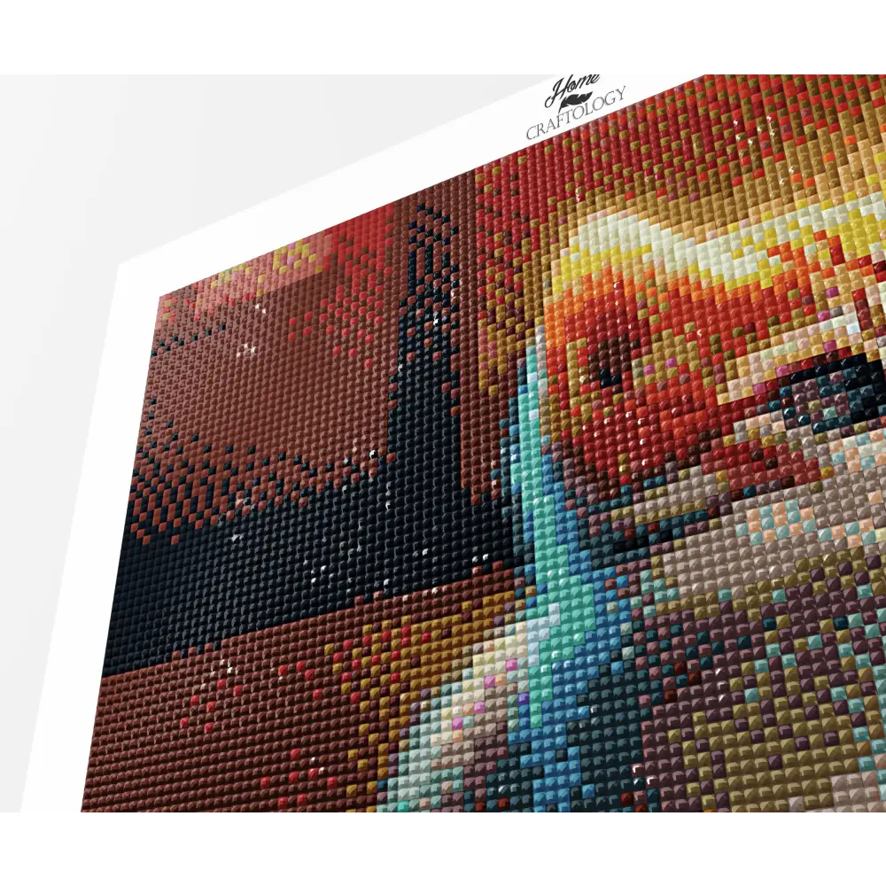 Cat and Fish - Premium Diamond Painting Kit - Diamond Painting Kit