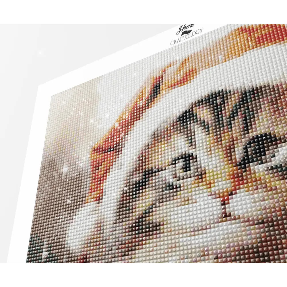 Cat in a Santa Hat - Exclusive Premium Diamond Painting Kit - Diamond Painting Kit