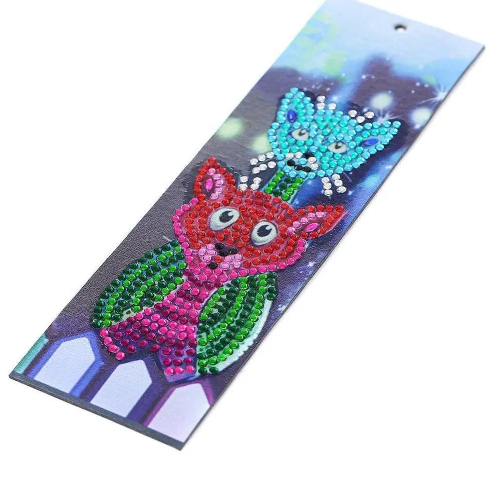 Cats - Diamond Painting Bookmark - Bookmark