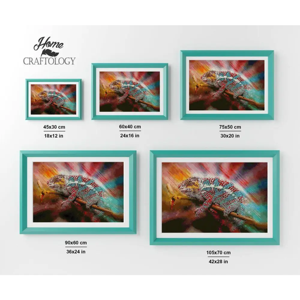 Chameleon - Premium Diamond Painting Kit - Diamond Painting Kit