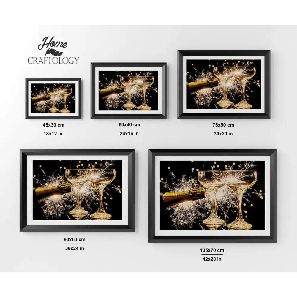 Champagne Cheers - Premium Diamond Painting Kit - Diamond Painting Kit