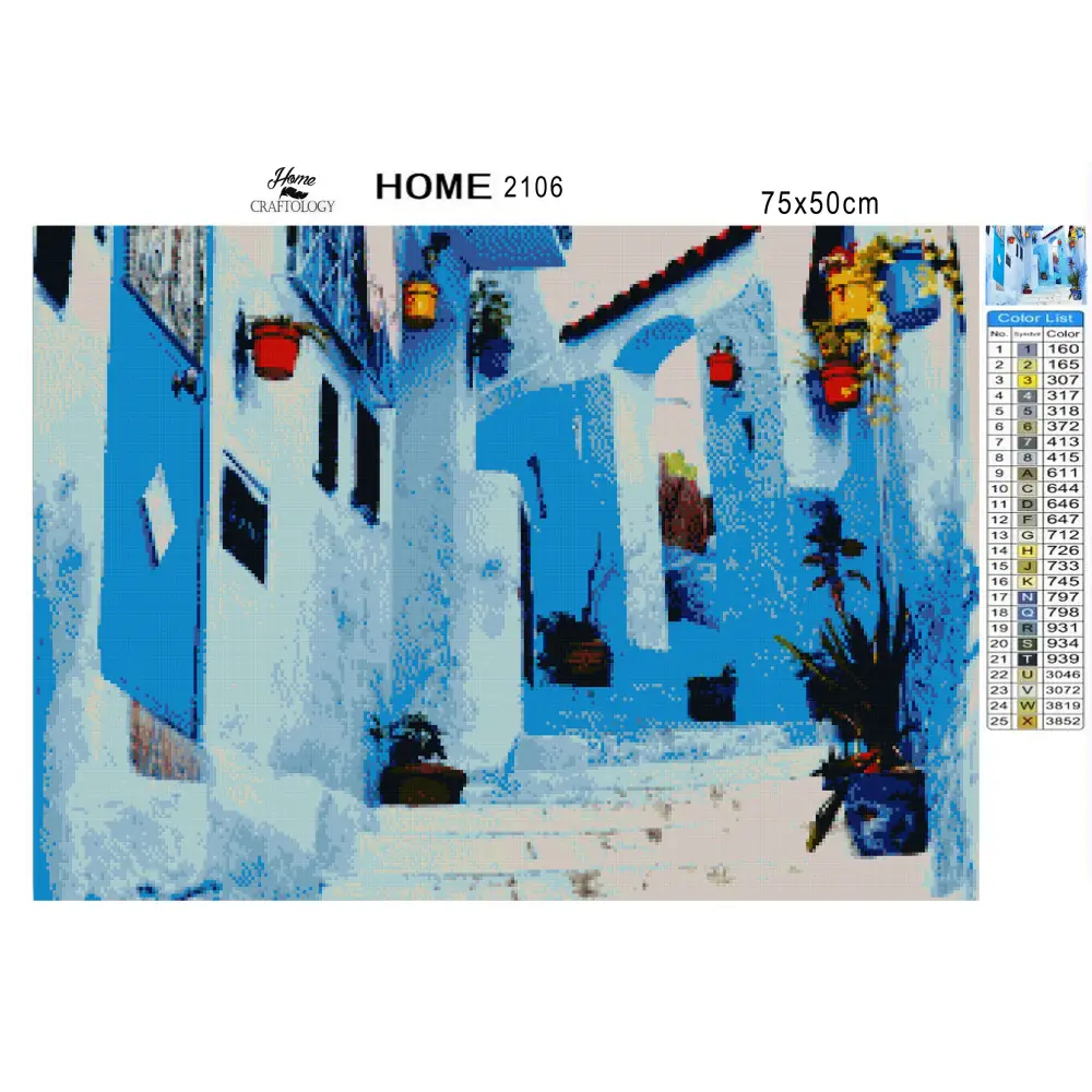 Chefchaouen - Premium Diamond Painting Kit - Diamond Painting Kit
