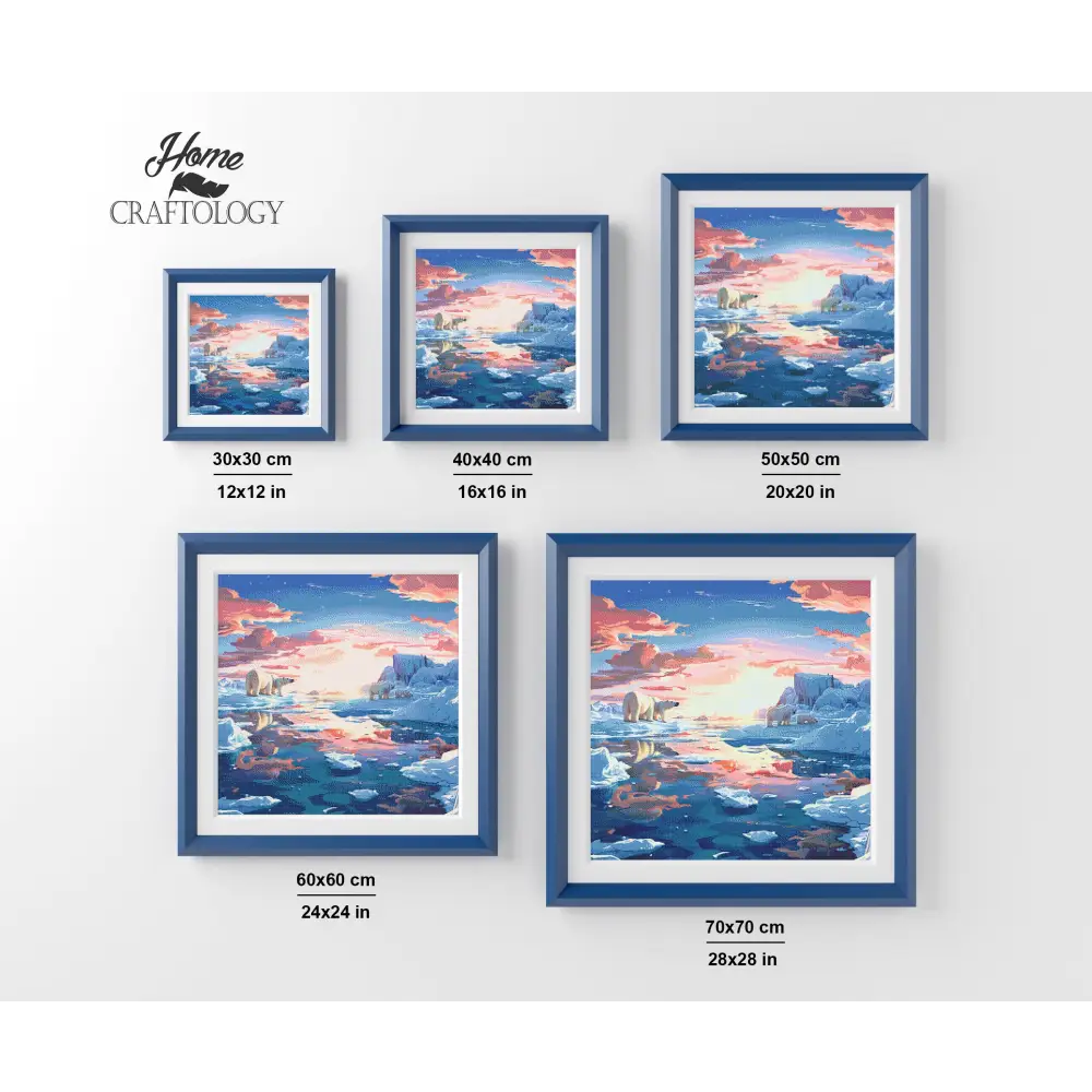 Chilling Polar Bears - Exclusive Premium Diamond Painting Kit - Diamond Painting Kit