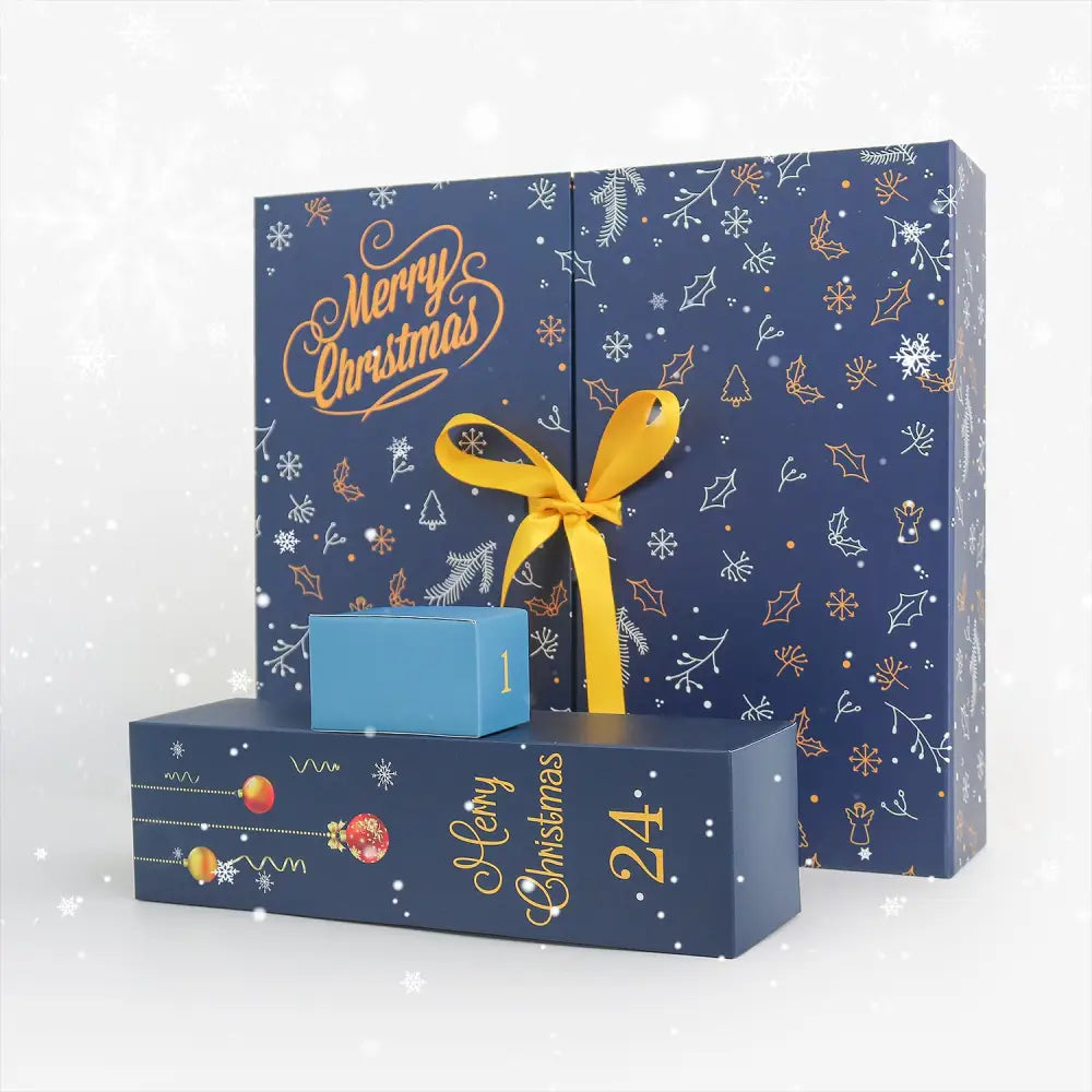 Christmas Advent Calendar Box - Blue - Advent Box