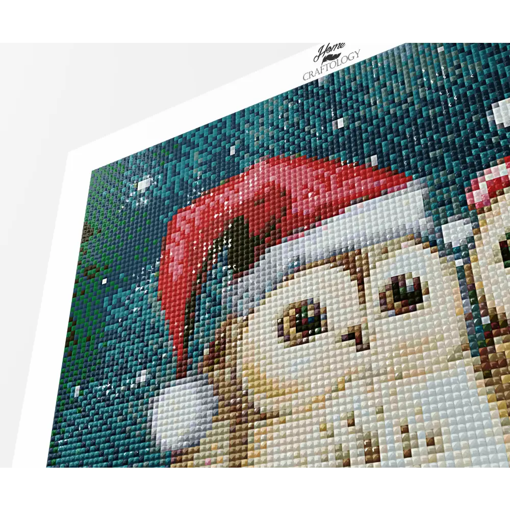 Christmas Owls - Premium Diamond Painting Kit - Diamond Painting Kit