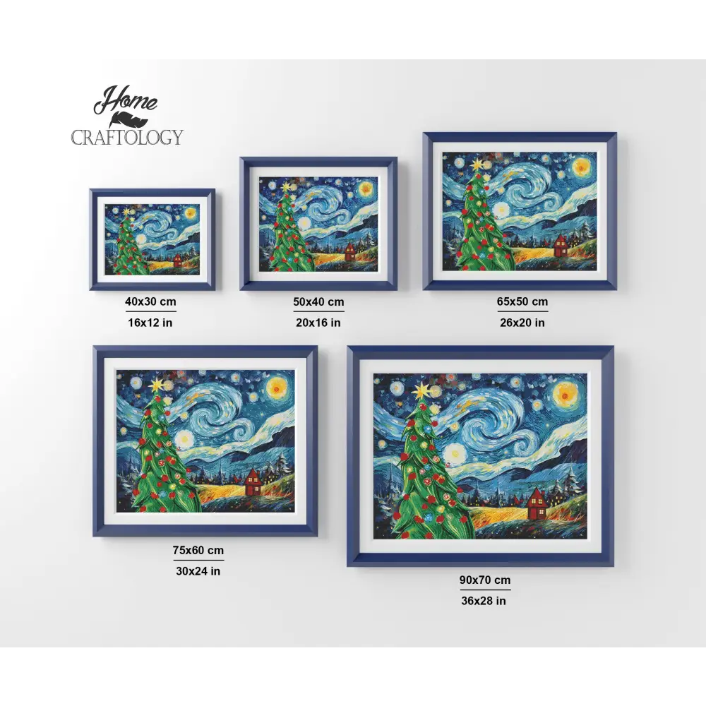 Christmas Starry Night - Exclusive Premium Diamond Painting Kit - Diamond Painting Kit