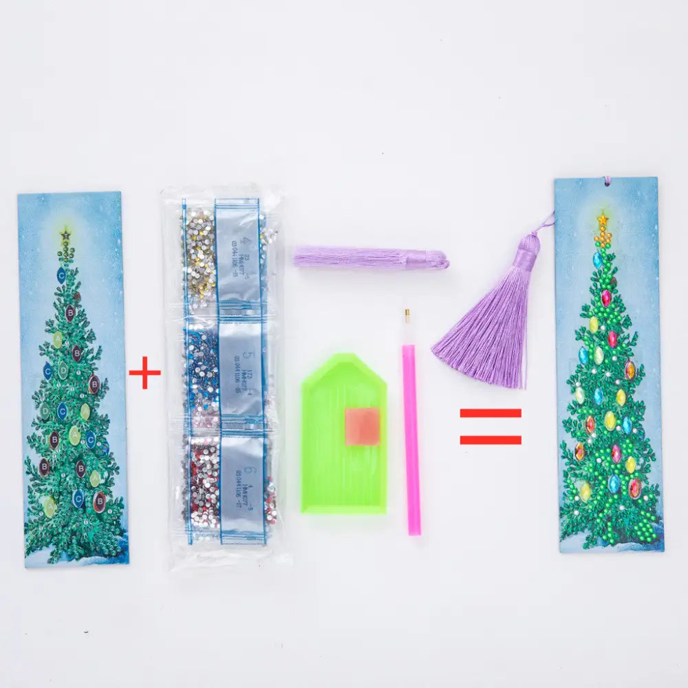 Christmas Tree - Diamond Painting Bookmark - Bookmark