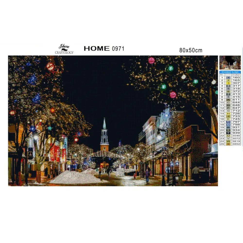 Christmas Village - Diamond Painting Kit - Home Craftology