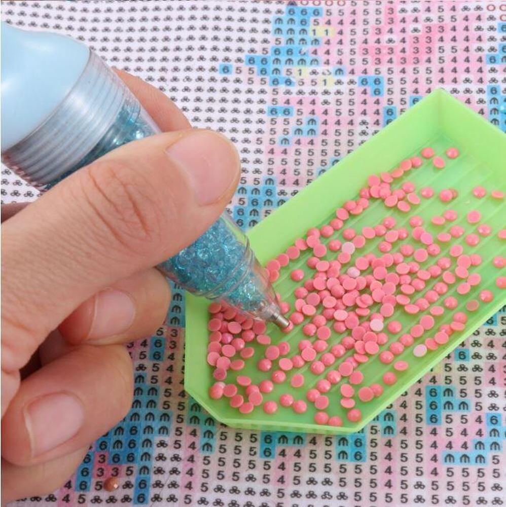 Chunky Diamond Painting Pen with Drill Storage - Diamond Painting Accessory