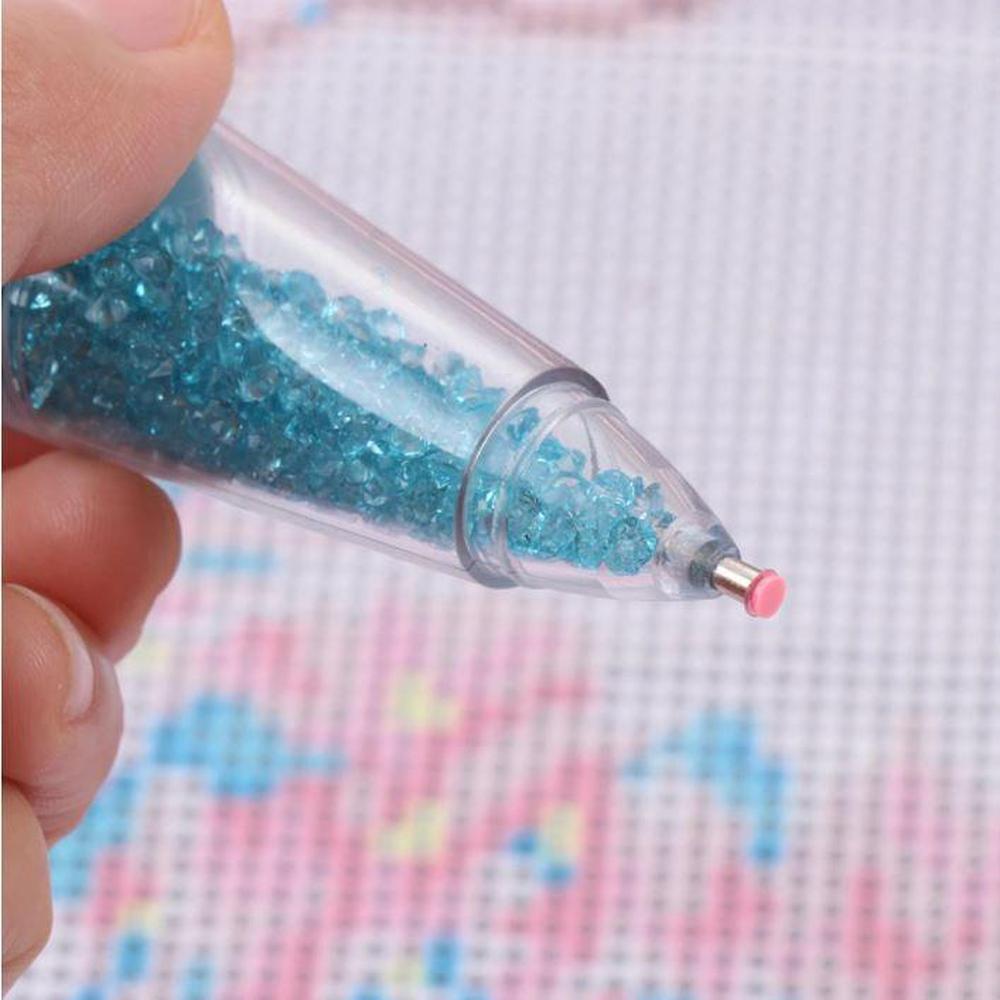 Chunky Diamond Painting Pen with Drill Storage - Diamond Painting Accessory