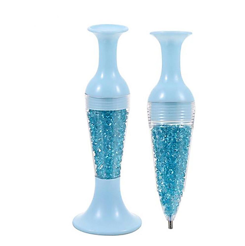 Chunky Diamond Painting Pen with Drill Storage - Blue - Diamond Painting Accessory