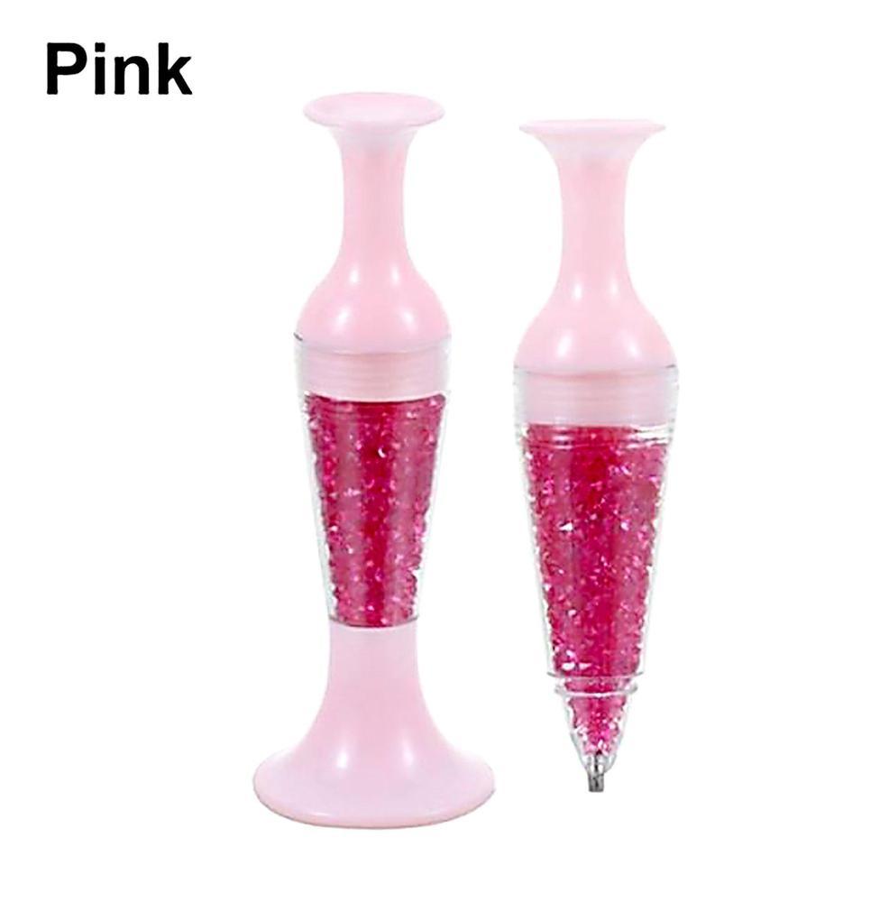 Chunky Diamond Painting Pen with Drill Storage - Pink - Diamond Painting Accessory