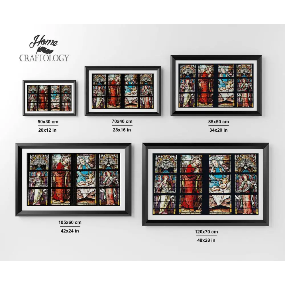 Church Stained Glass Windows - Premium Diamond Painting Kit - Diamond Painting Kit