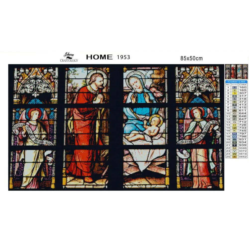 Church Stained Glass Windows - Premium Diamond Painting Kit - Diamond Painting Kit