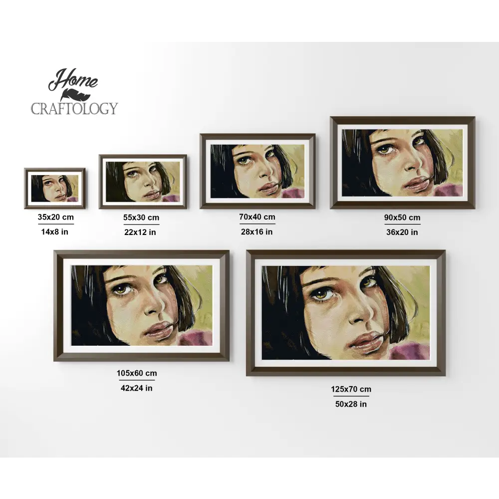 Close-up Girl’s Face Painting - Premium Diamond Painting Kit - Diamond Painting Kit