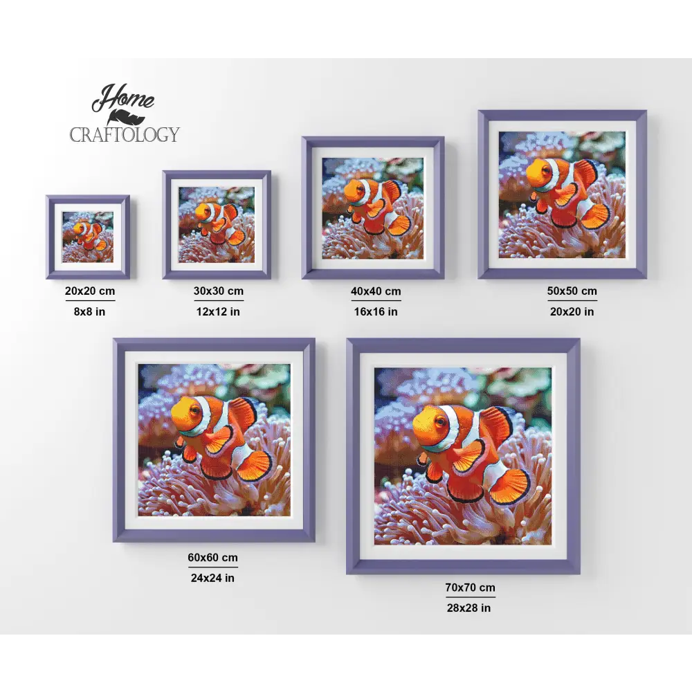 Clown Fish - Exclusive Premium Diamond Painting Kit - Diamond Painting Kit