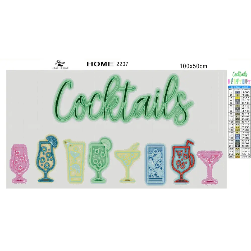 Cocktails - Premium Diamond Painting Kit - Diamond Painting Kit