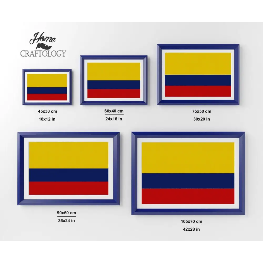Colombia Flag - Premium Diamond Painting Kit - Diamond Painting Kit