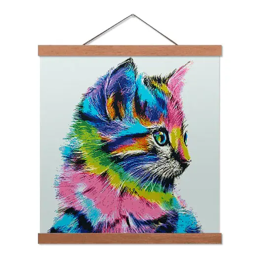 Colorful Cat - Premium Diamond Painting Kit - Diamond Painting Kit