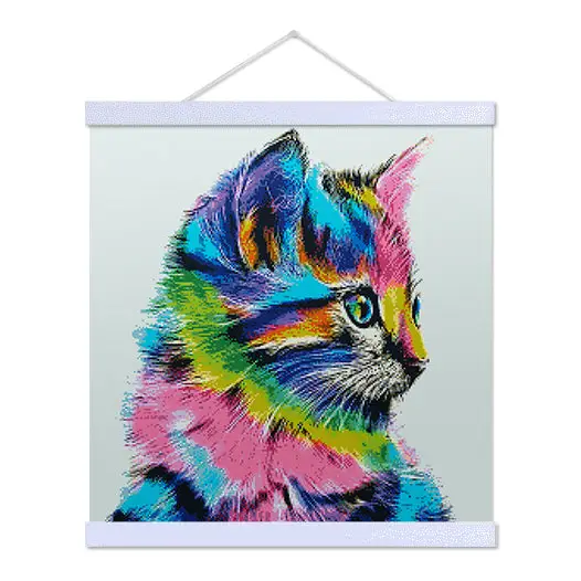Colorful Cat - Premium Diamond Painting Kit - Diamond Painting Kit