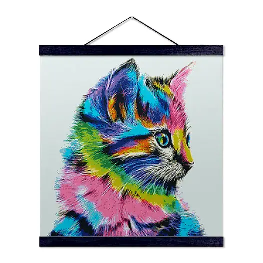 Colorful Cat - Premium Diamond Painting Kit - Diamond Painting Kit