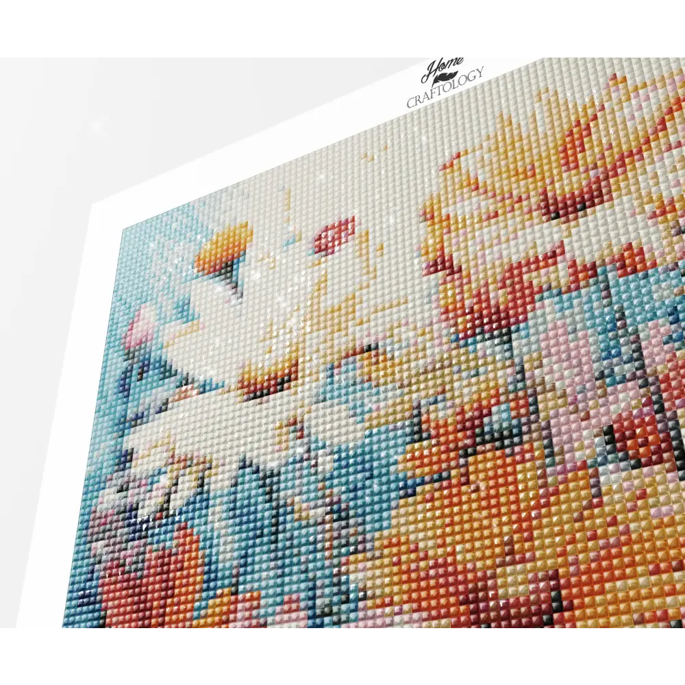 Colorful Daisies - Exclusive Premium Diamond Painting Kit - Diamond Painting Kit