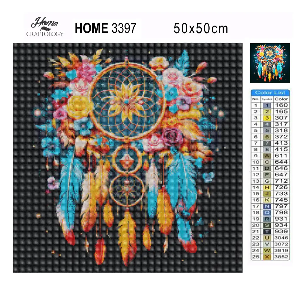 Colorful Dreamcatcher - Exclusive Premium Diamond Painting Kit - Diamond Painting Kit