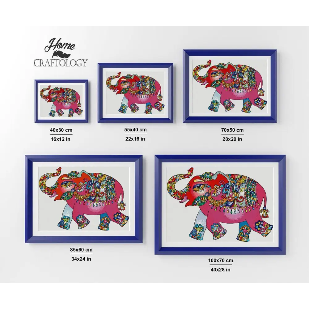 Colorful Elephant - Premium Diamond Painting Kit - Diamond Painting Kit