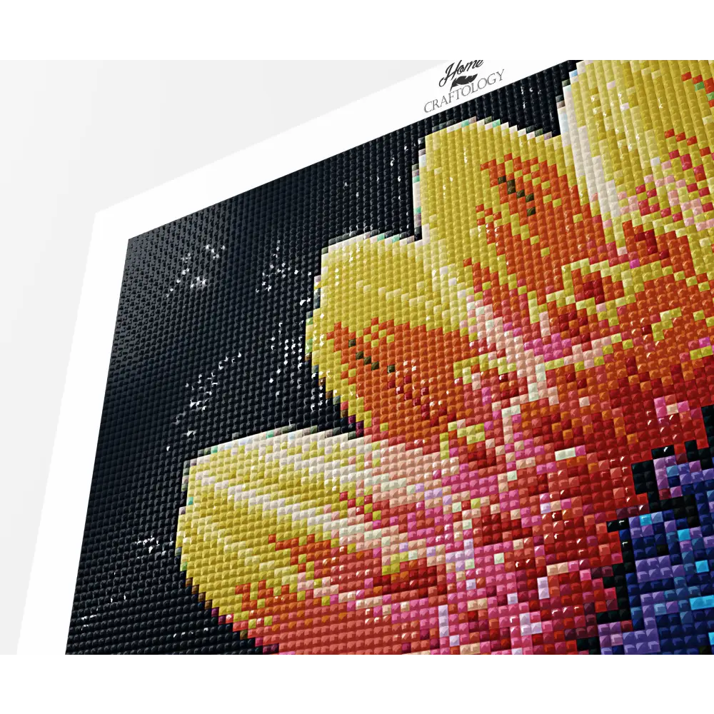 Colorful Flower Close-up - Premium Diamond Painting Kit - Diamond Painting Kit