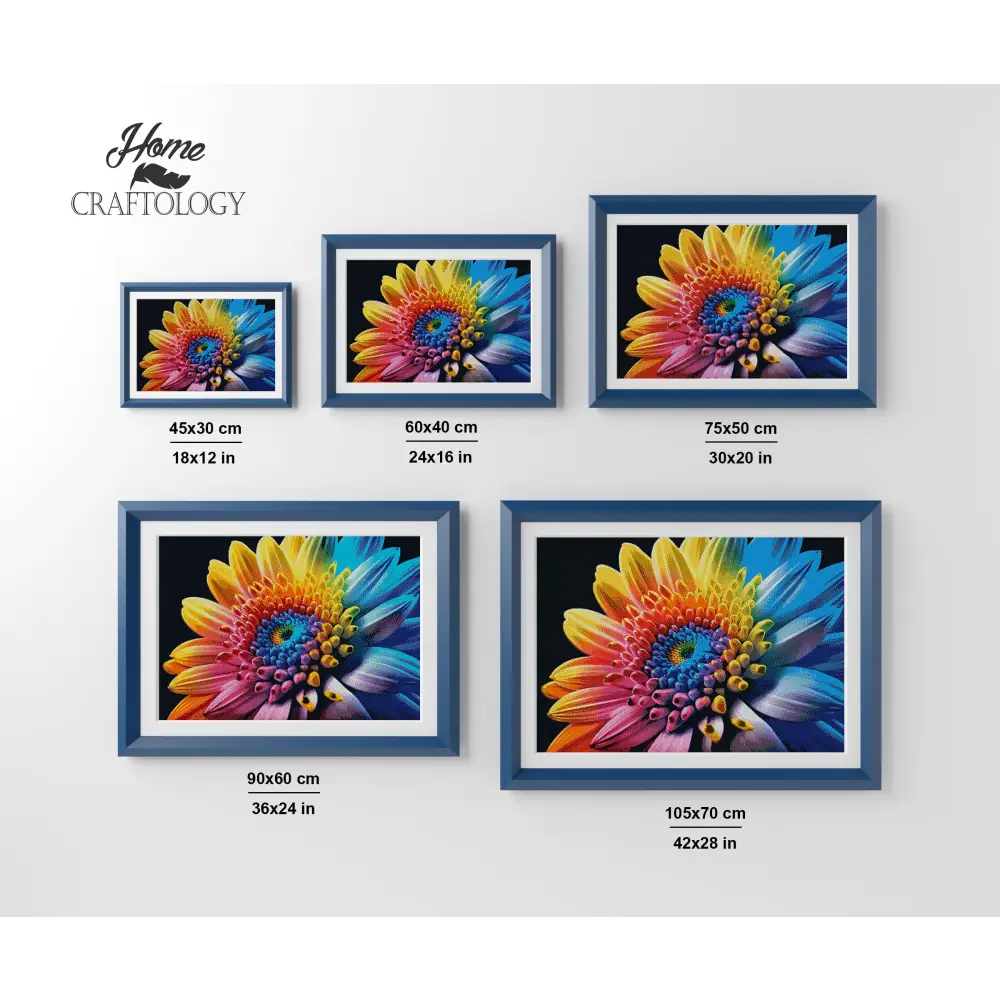 Colorful Flower Close-up - Premium Diamond Painting Kit - Diamond Painting Kit