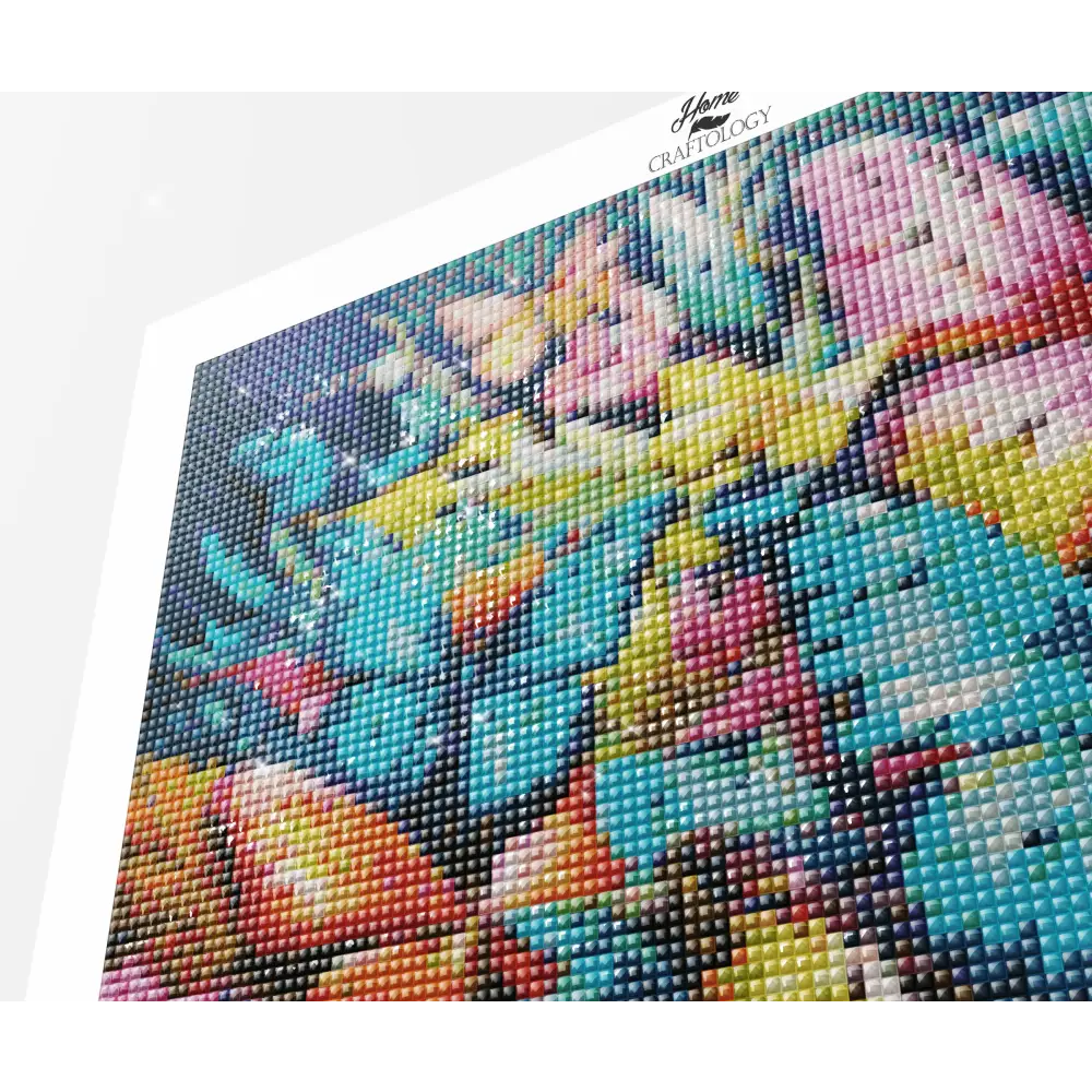 Colorful Leaves and Butterflies - Exclusive Premium Diamond Painting Kit - Diamond Painting Kit